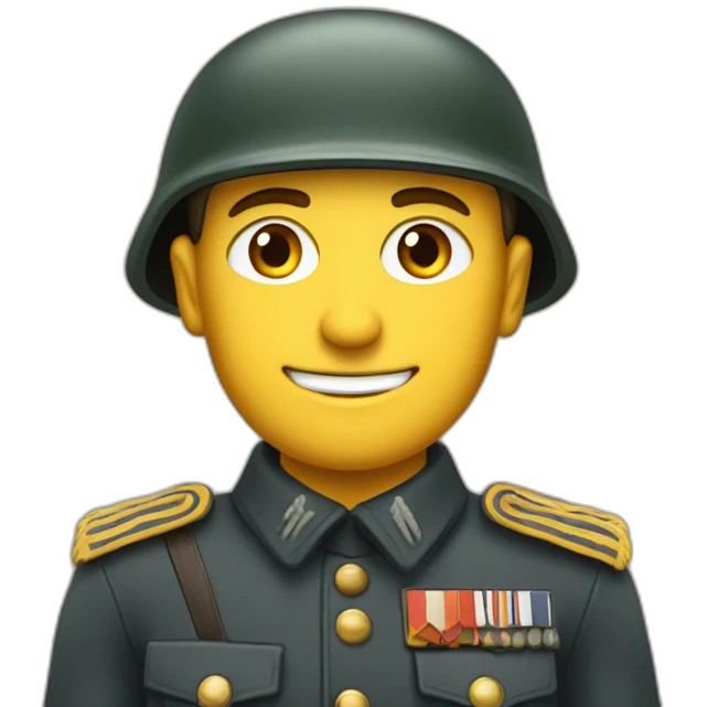 Soldat allemand de la seconde guerre mondiale emoji