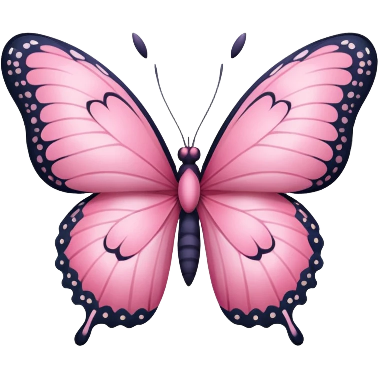 borboleta rosa emoji