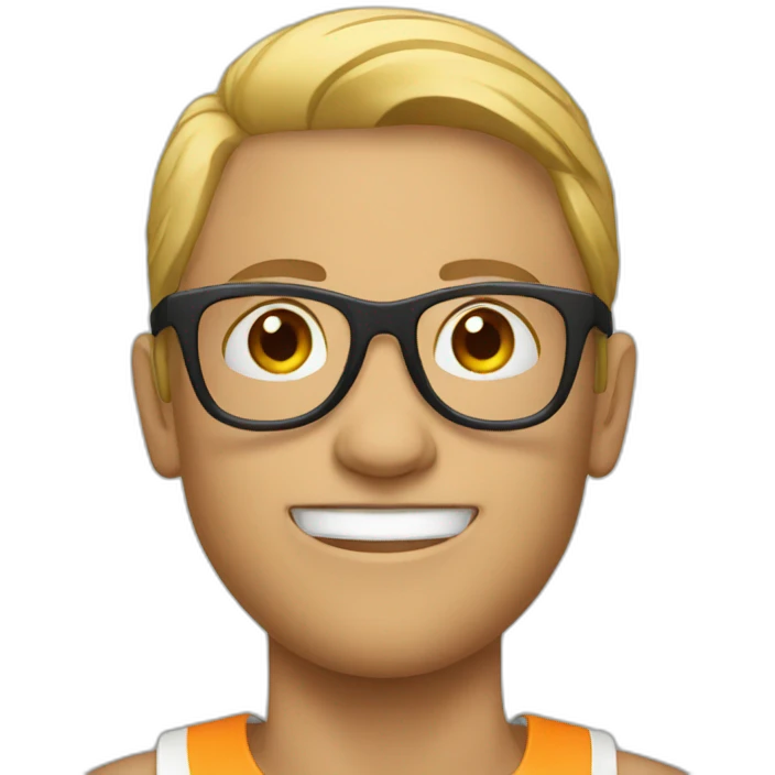 Runner with glasses emoji