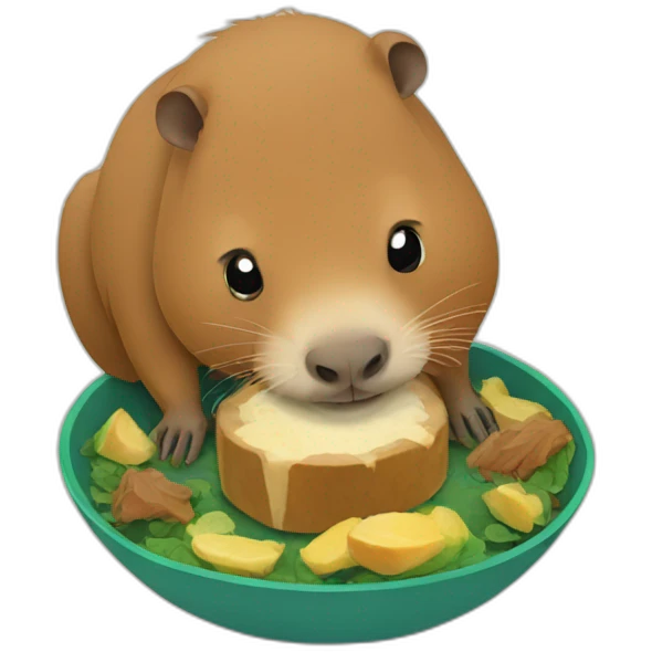 capybara-eating emoji