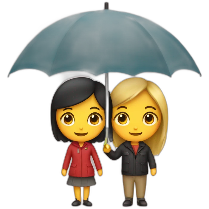 couple under an umbrella emoji