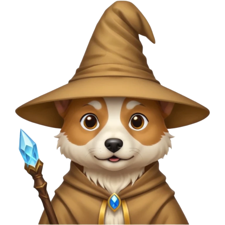 Dog wizard emoji
