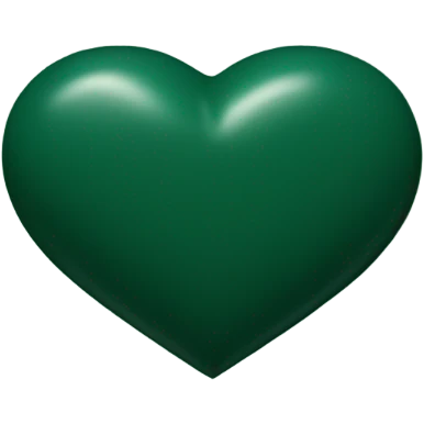 Hunter green heart emoji