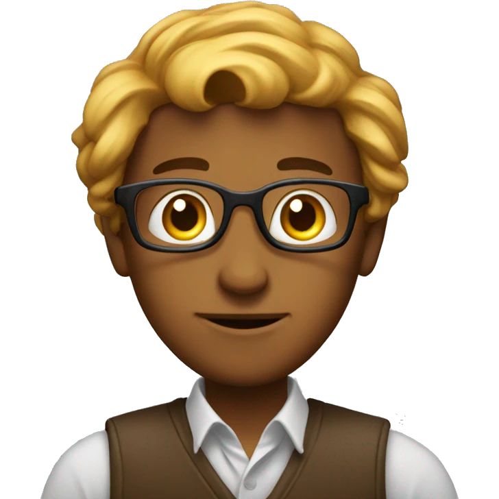 a guy who is trading and with him math books emoji