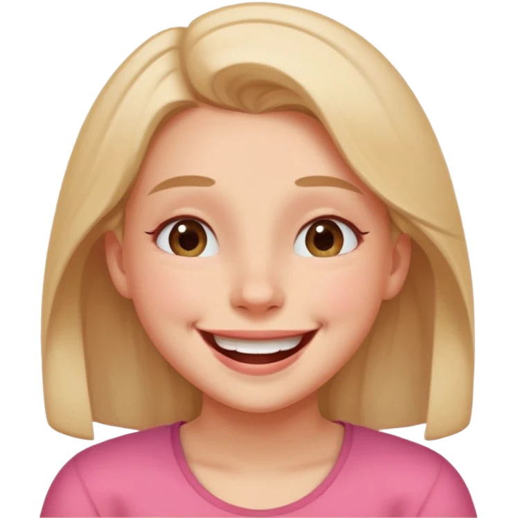 a girl genuinely feeling happy so so so much laughing so hard with her eyes folded emoji