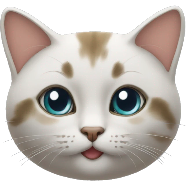un chat qui fait des bisous emoji