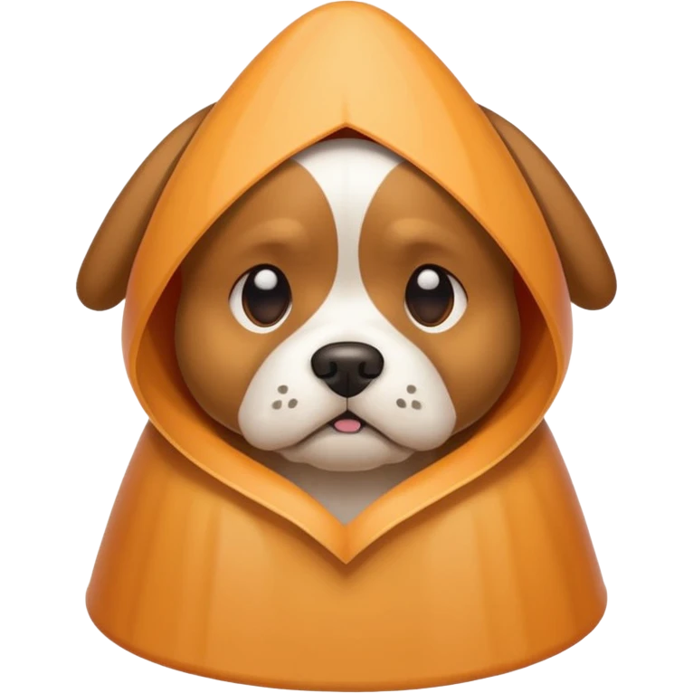 Dog wearing the cone of shame  emoji