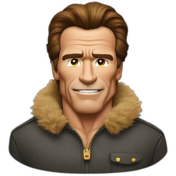arnold schwarzenegger in furry emoji