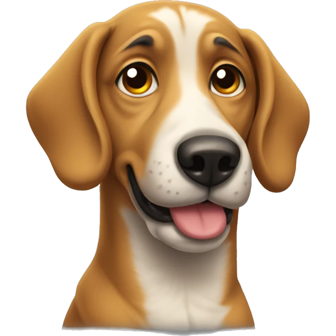 dog with crooked back emoji