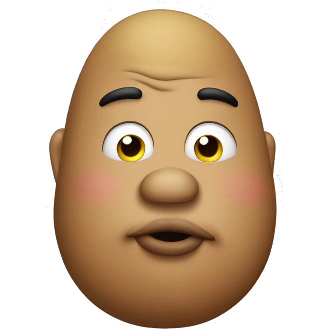 fat potato head human emoji