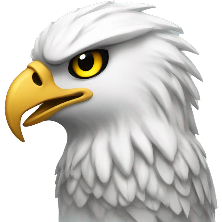 white hawk mascot emoji