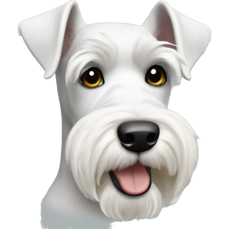 White miniature schnauzer emoji