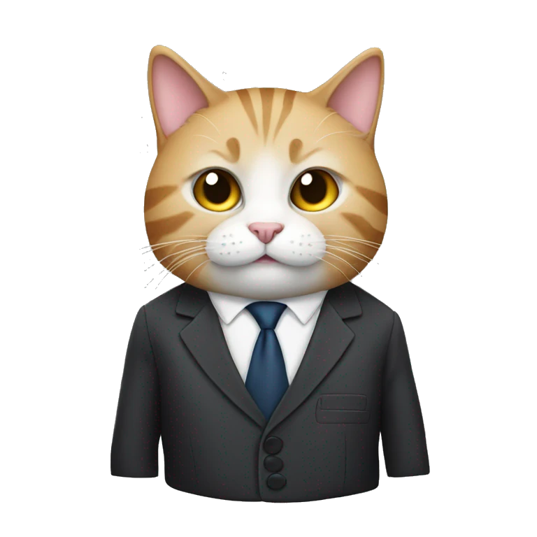 cat in a suit emoji