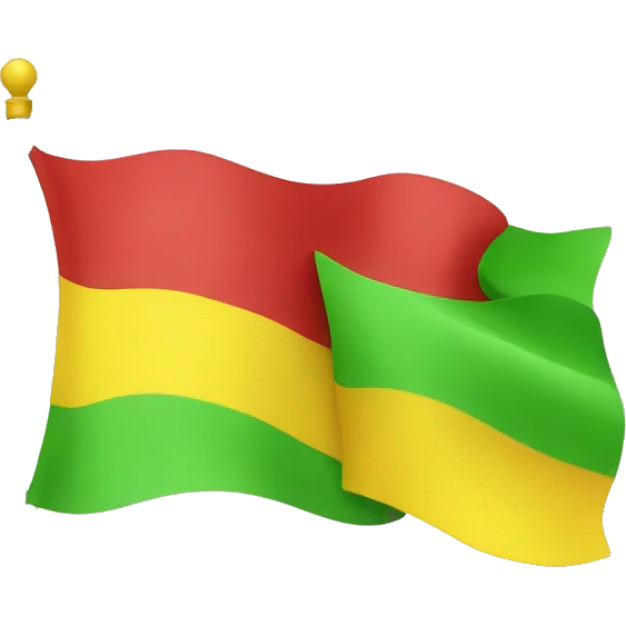 Green yellow red flag emoji
