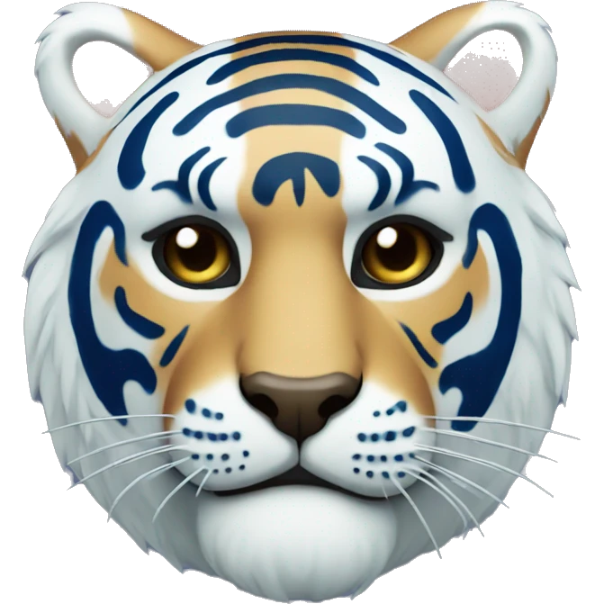 blue tiger Japanese mask emoji