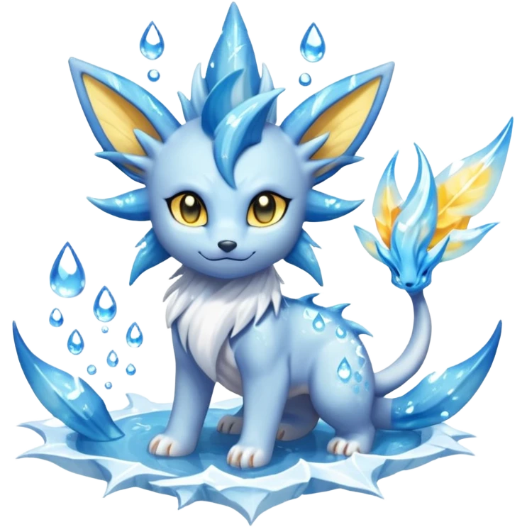 Solgaleo-Amaura-Vaporeon-fusion-hybrid-creature  emoji