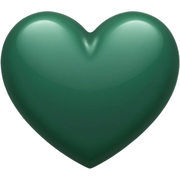 Dark green heart emoji