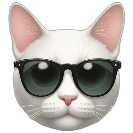 Cat with sunglasses emoji