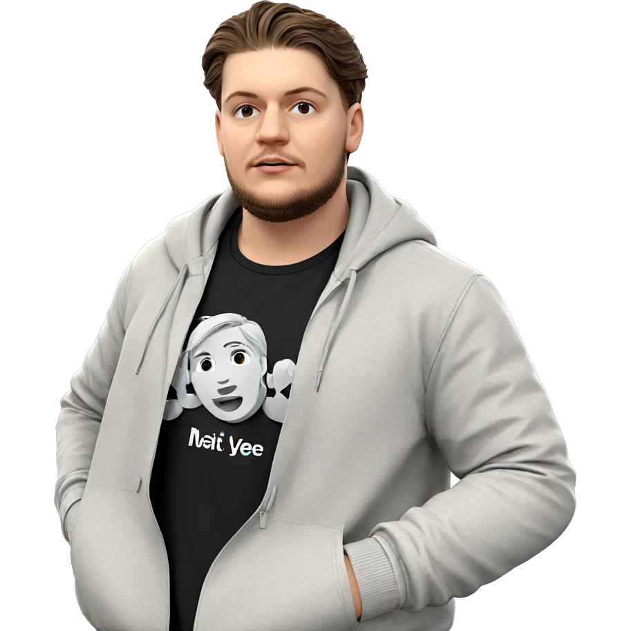 casual outdoor portrait of male emoji
