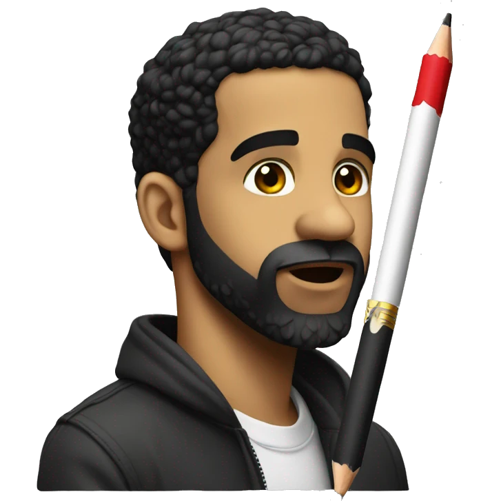 Drake has a big pencil emoji