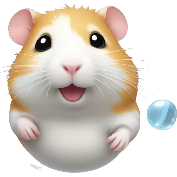 hamster in a bubble emoji