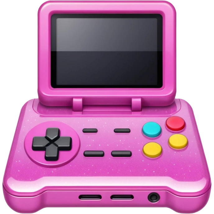 glittery pink 90s retro game console emoji