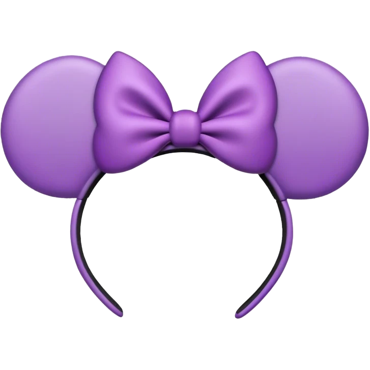 Purple Minnie ears emoji
