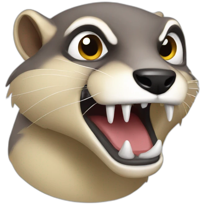 Angry weasel emoji