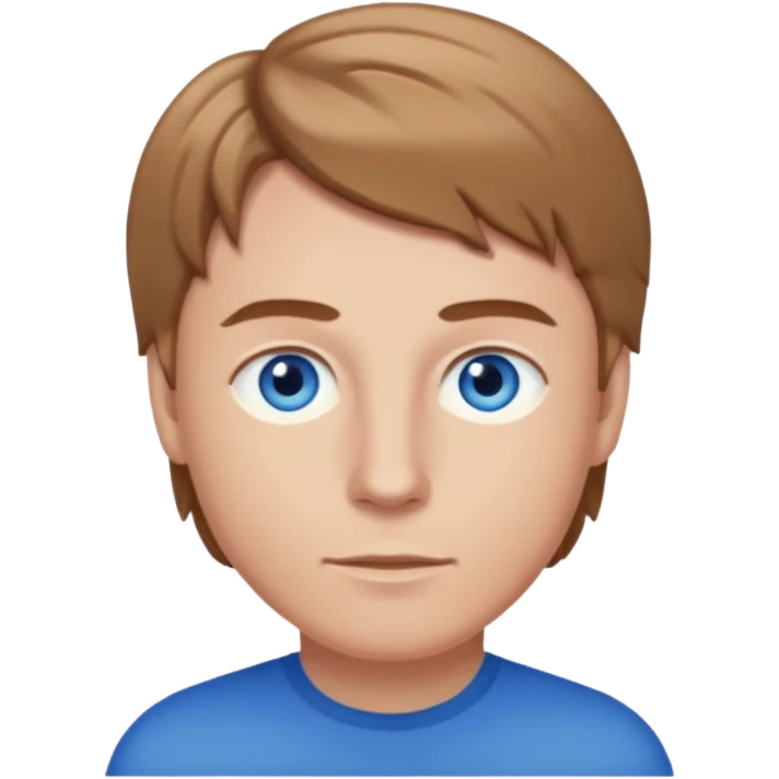 Julian Garner with blue eyes, light brown hair emoji