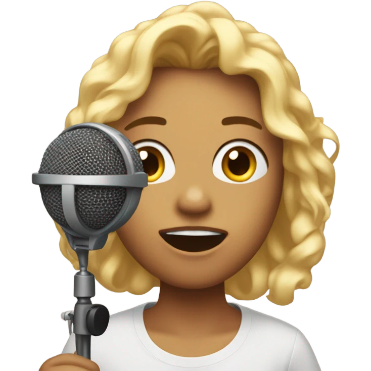 Kelyn singing emoji