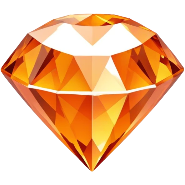 Diamond orange emoji