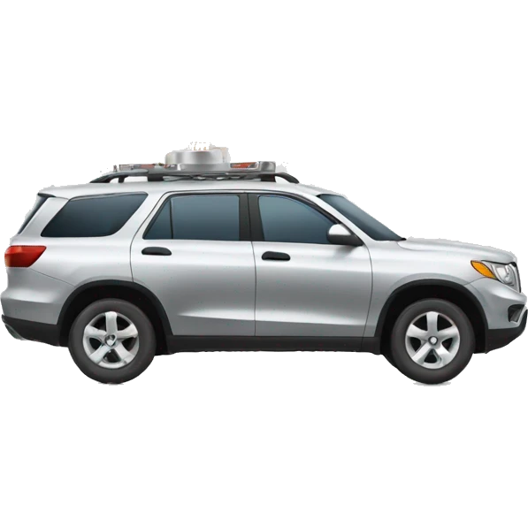silver suv overheating  emoji