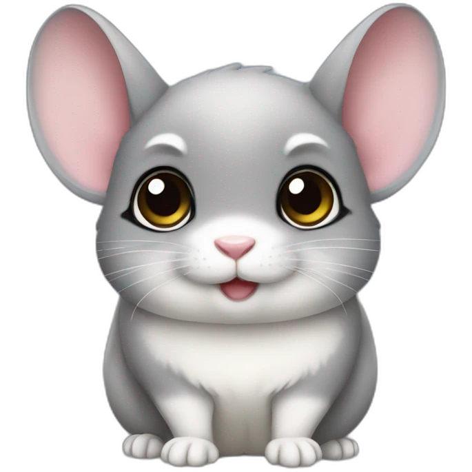 Cute chinchilla emoji