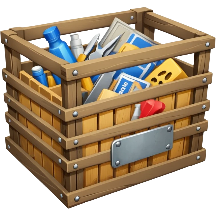 A supply drop or crate  emoji