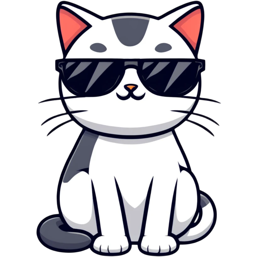 cat wearing sunglasses emoji