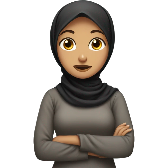 hijab girl Shrugging emoji