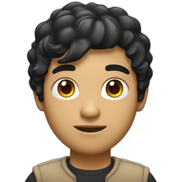 developer with mac laptop in front light skin tone and black hair emoji
