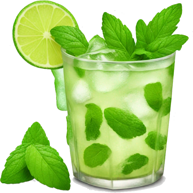 A mojito emoji
