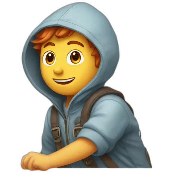 Garçon roux tâche de rousseur emoji