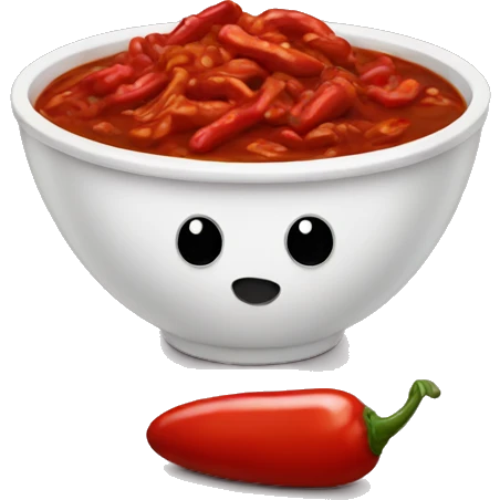 a bowl of chili  emoji