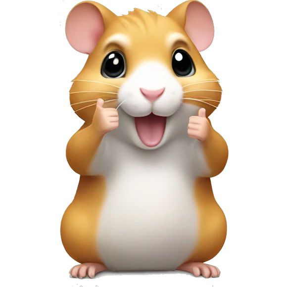 Hamster thumbs up  emoji
