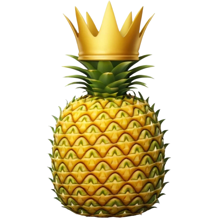 pineapple with the crown down emoji