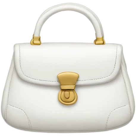 A white purse  emoji