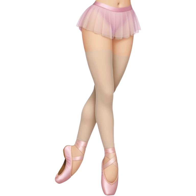 roupa meia calça dobrada ballet emoji