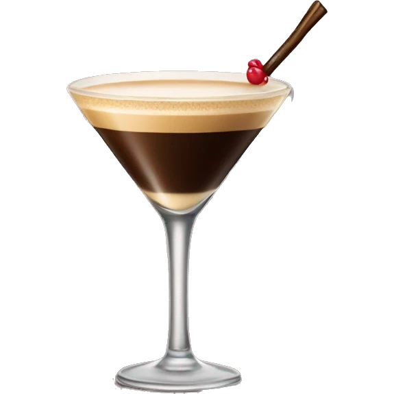 Espresso martini with a bow  emoji