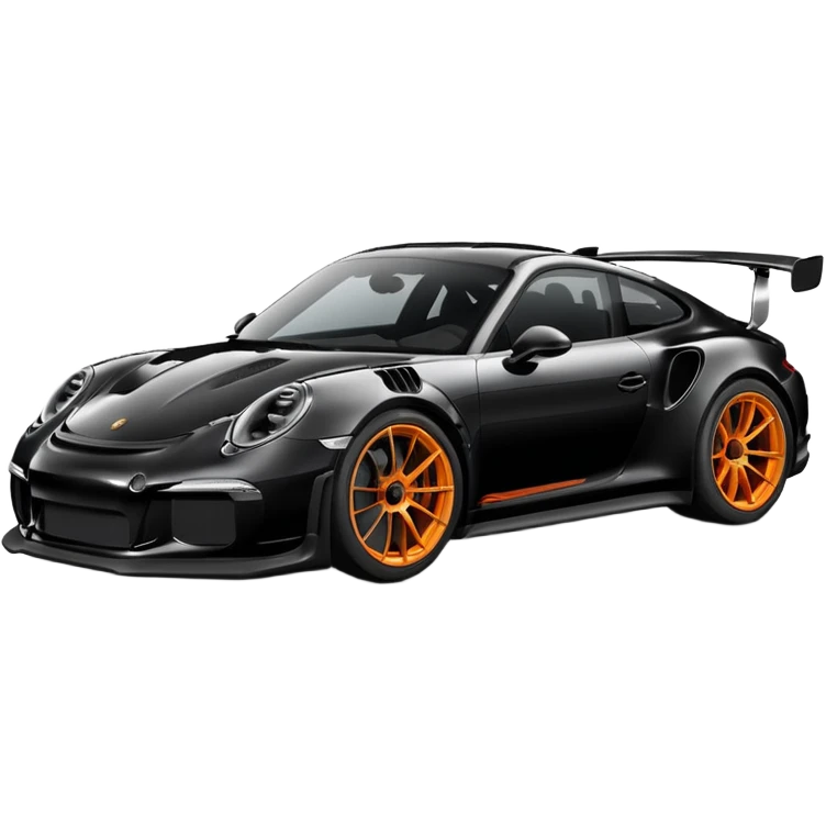 Porsche 911 gt3 RS in black emoji