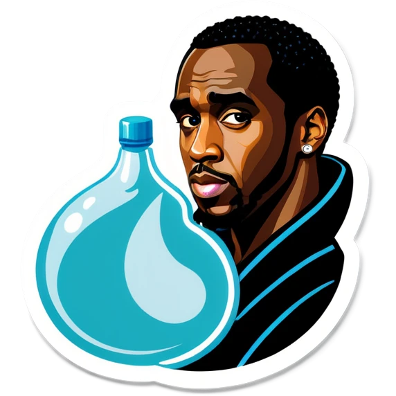 P Diddy with baby oil emoji