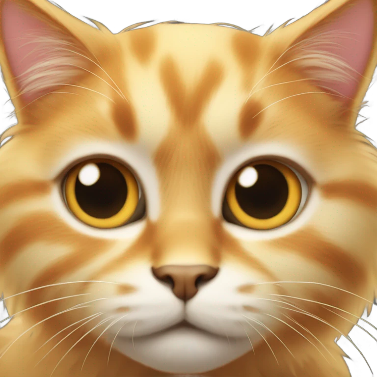 orange blonde fluffy cat emoji