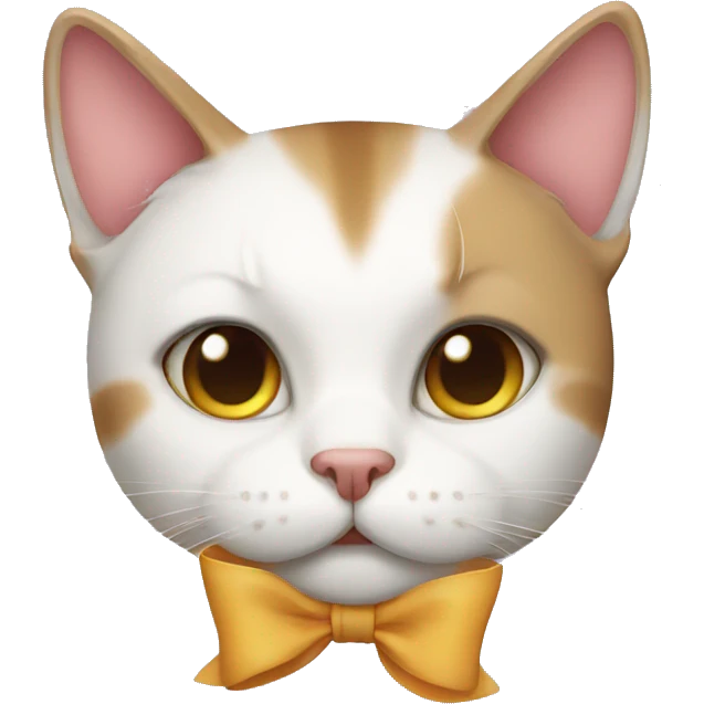 Cat in bow emoji