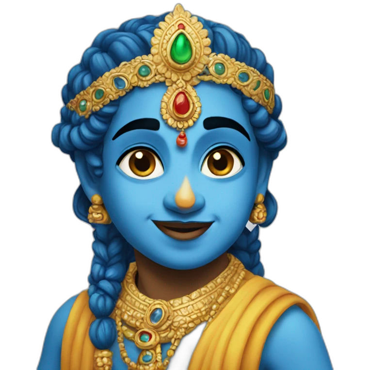 shree Krishna in American emoji